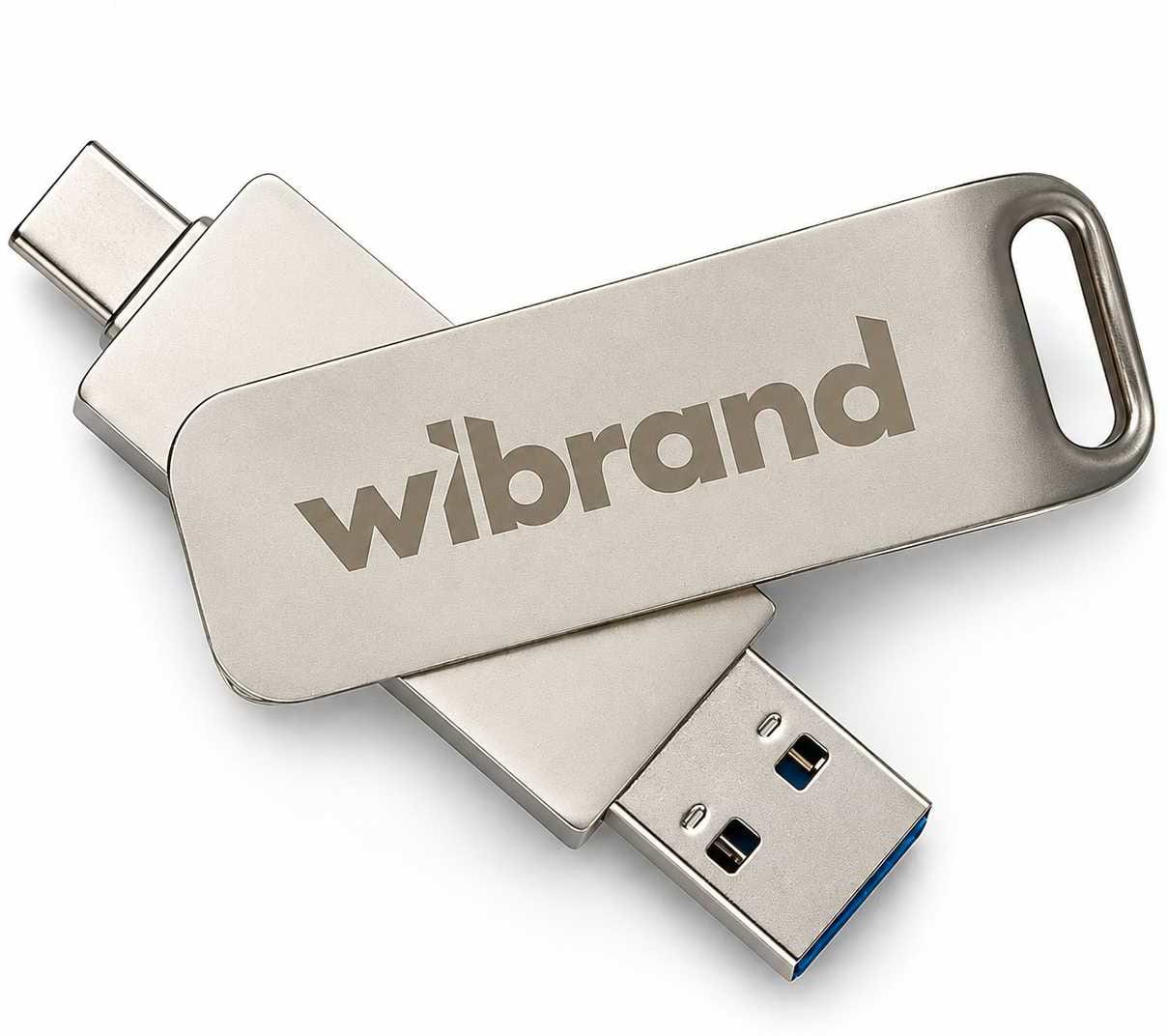 SSD-накопитель внешний Wibrand Wolf 512GB USB 3.2 Gen.2 Type-C/Type-A Read/Write Silver (WIEXSSD/WO512GB)